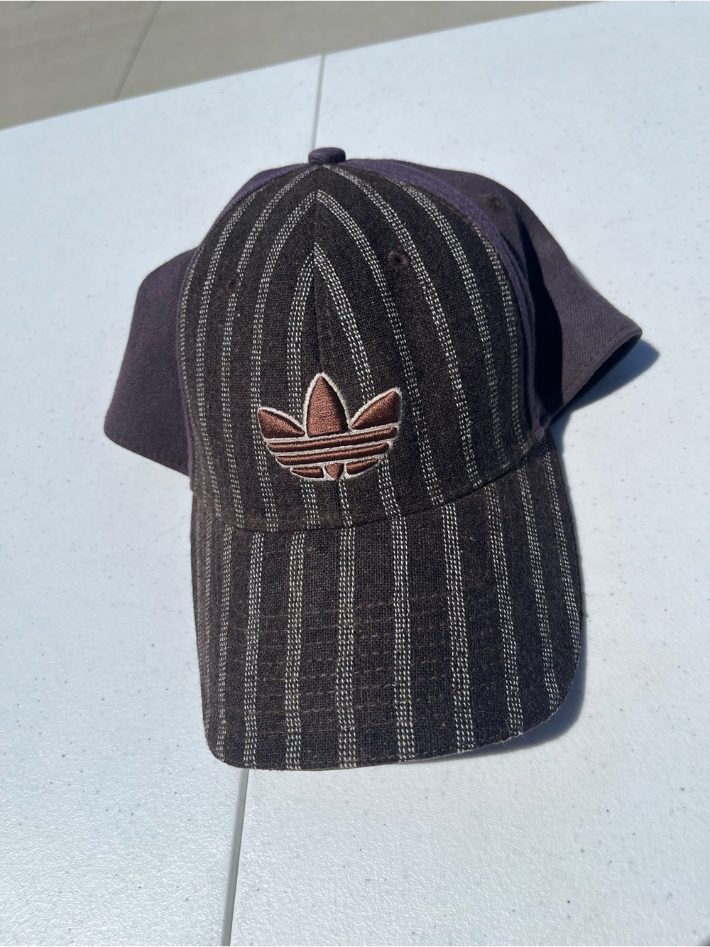 Adidas Pinstripe Trefoil Cap
